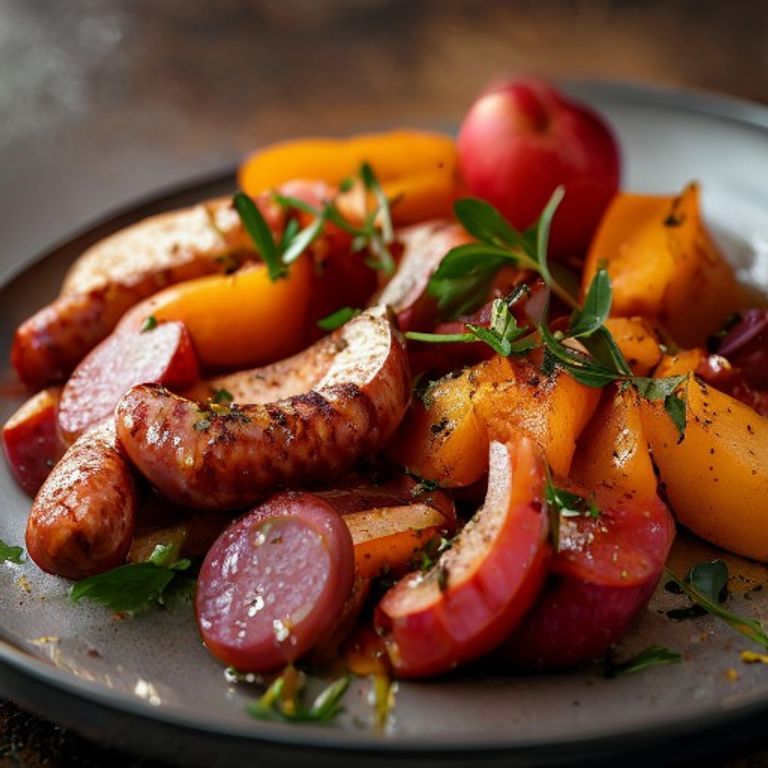 Sausage, Apple, and Sweet Potato Hash