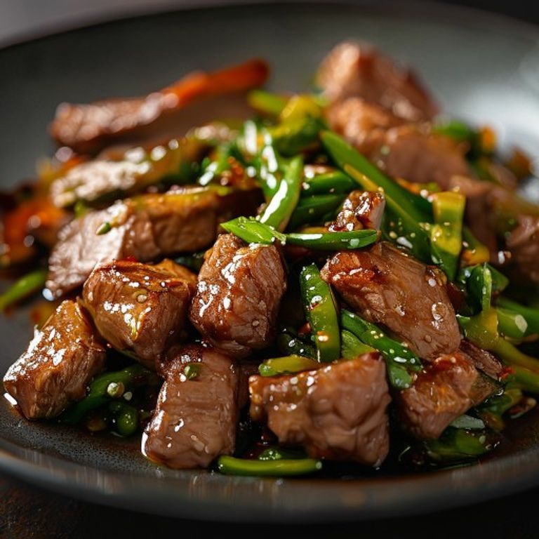 Teriyaki Beef and Green Bean Stir-Fry