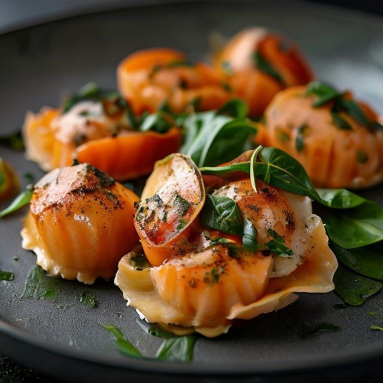 Creamy Tomato Shells with Spinach