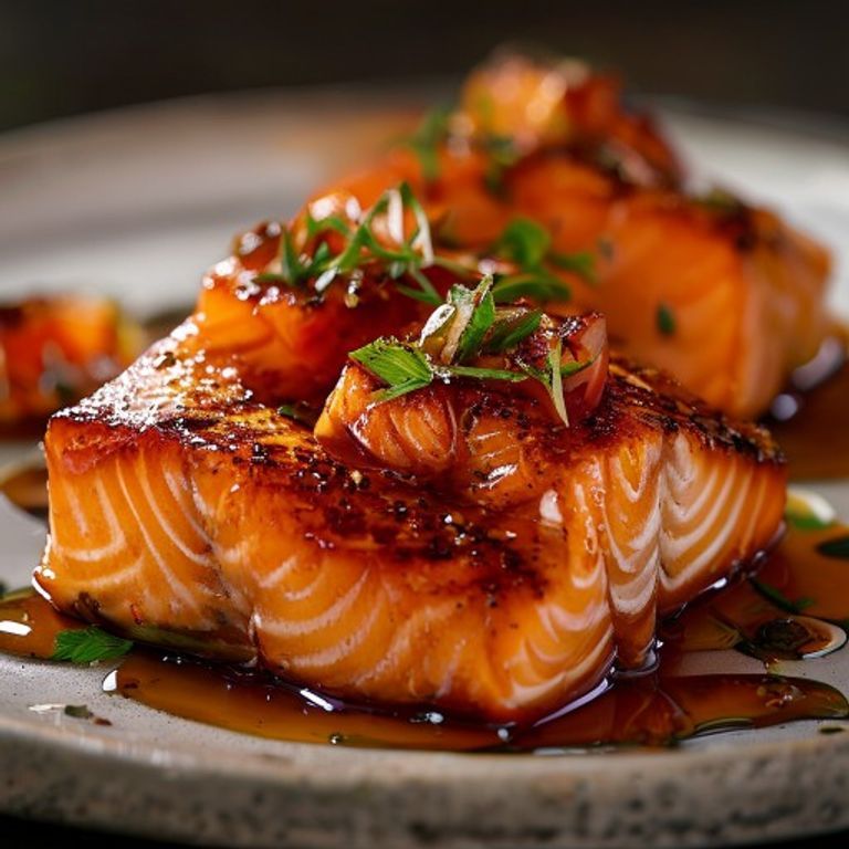 Honey Garlic Glazed Salmon