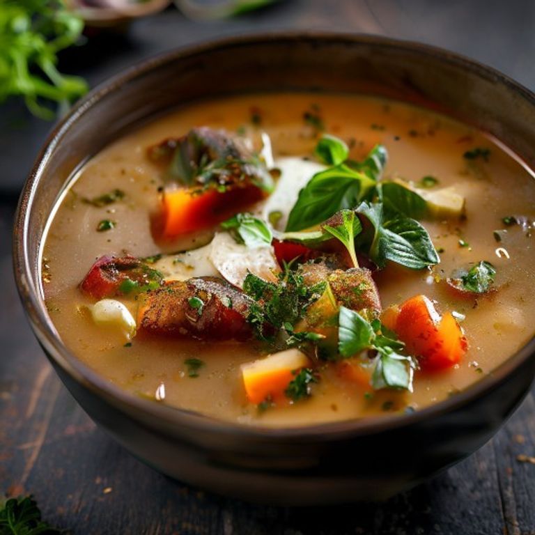 Garden Veggie Minestrone Soup
