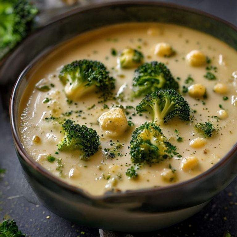 Creamy Broccoli and Cheddar Soup