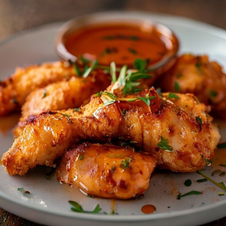Baked Chicken Tenders with Honey-BBQ Dipping Sauce