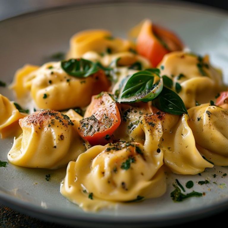 Creamy Tomato and Spinach Tortellini