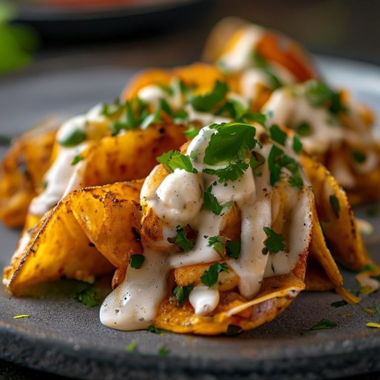 Crispy Fish Tacos with Cilantro-Lime Crema