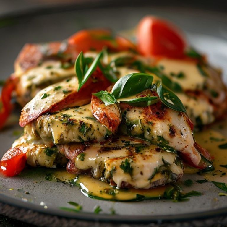Pesto Chicken Caprese Melt